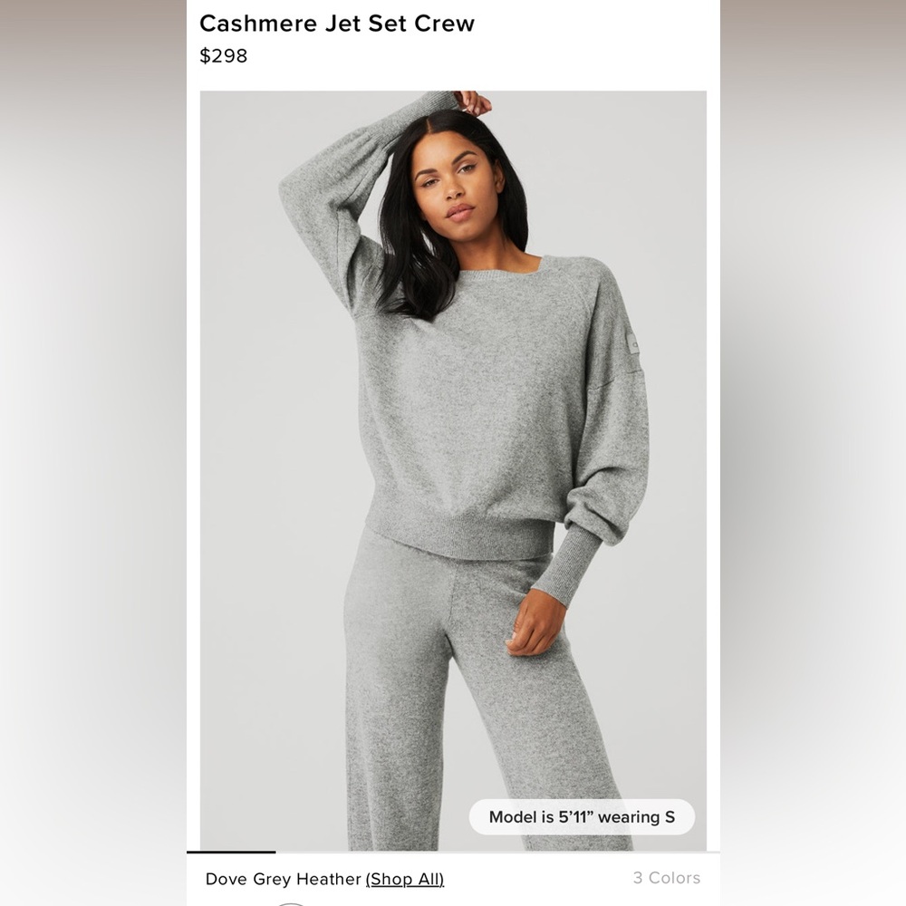 BRAND NEW ALO cashmere jet set, set!